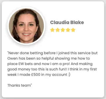 The Value Tipster testimonial desktop 2